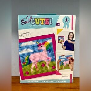 SEW CUTE NIB Needlepoint Kit For Kids Age 6+ Unicorn Pattern NEW IN BOX